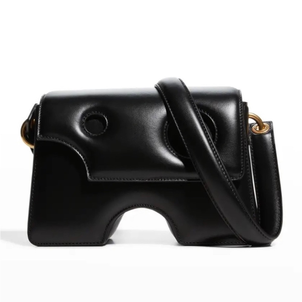 Off-White Burrow 22 Cutout Leather Crossbody Bag Authentic